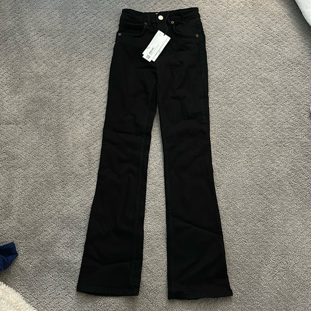 Black Zara jeans flare pant